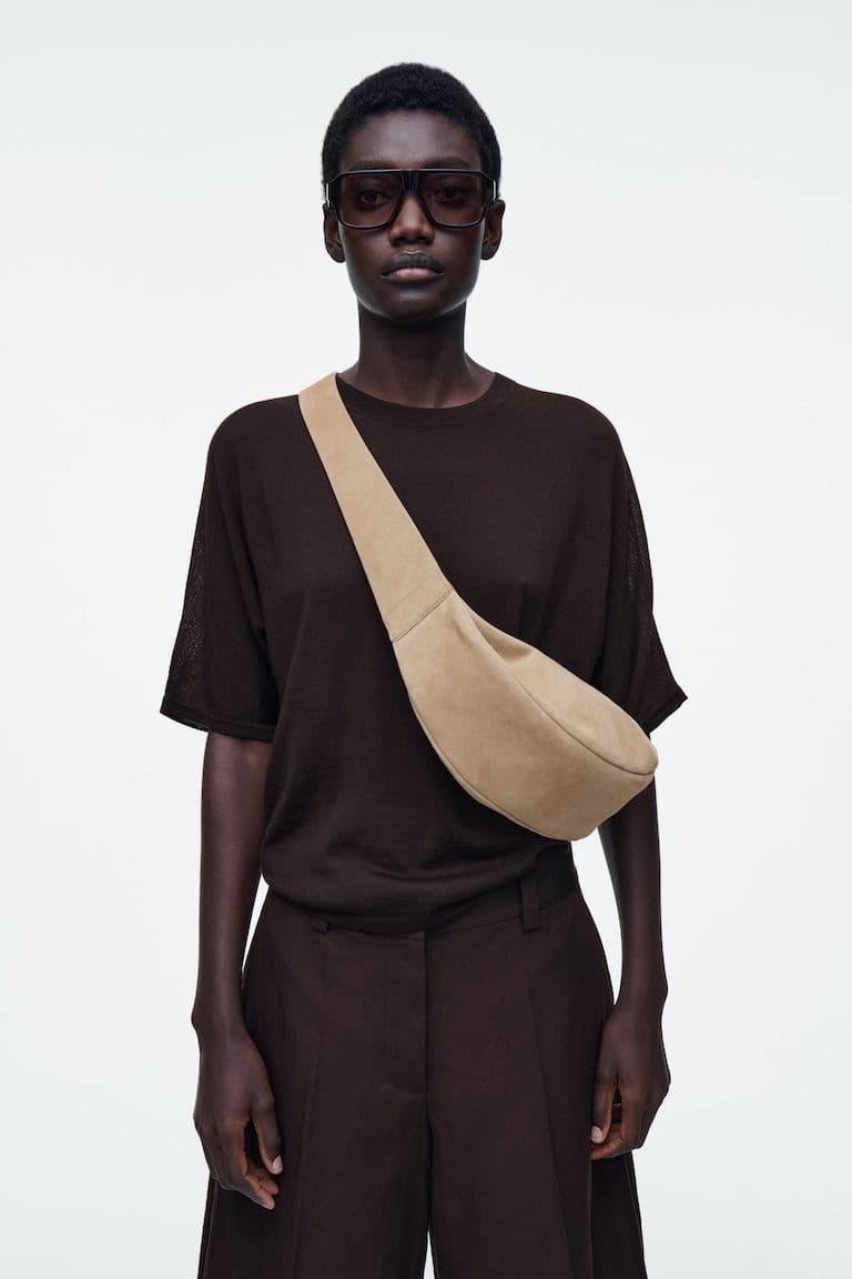 COS restocks its cult Swing crossbody in chic suede shades