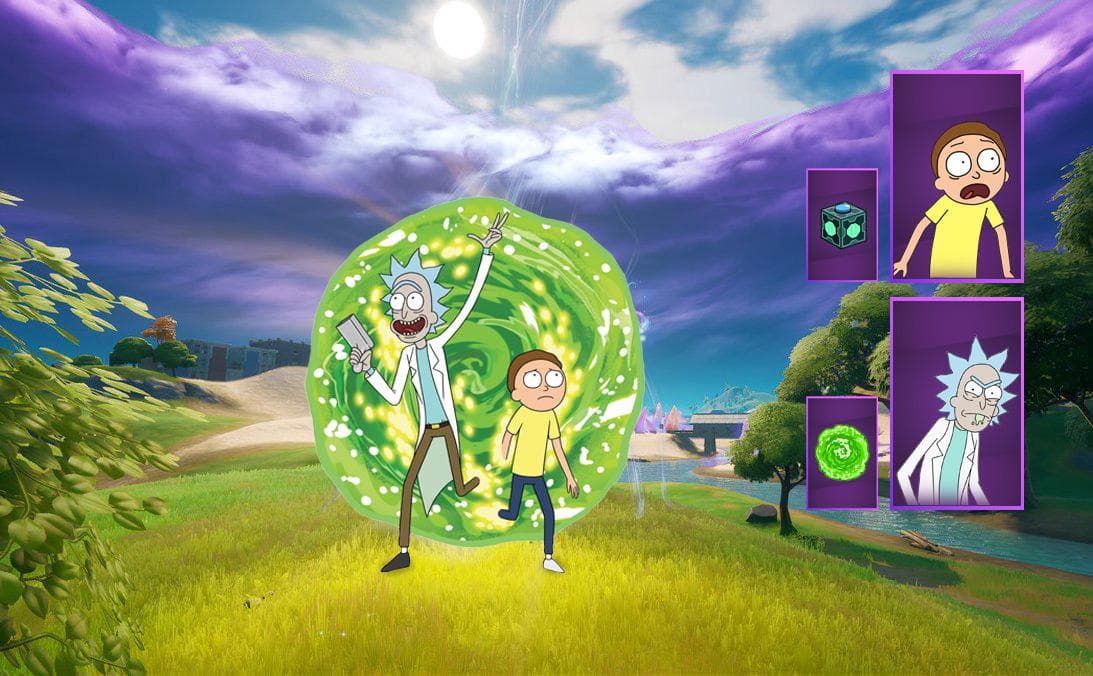 Fortnite releases Rick & Morty Wave 3 with Pickle Rick, Rick Prime