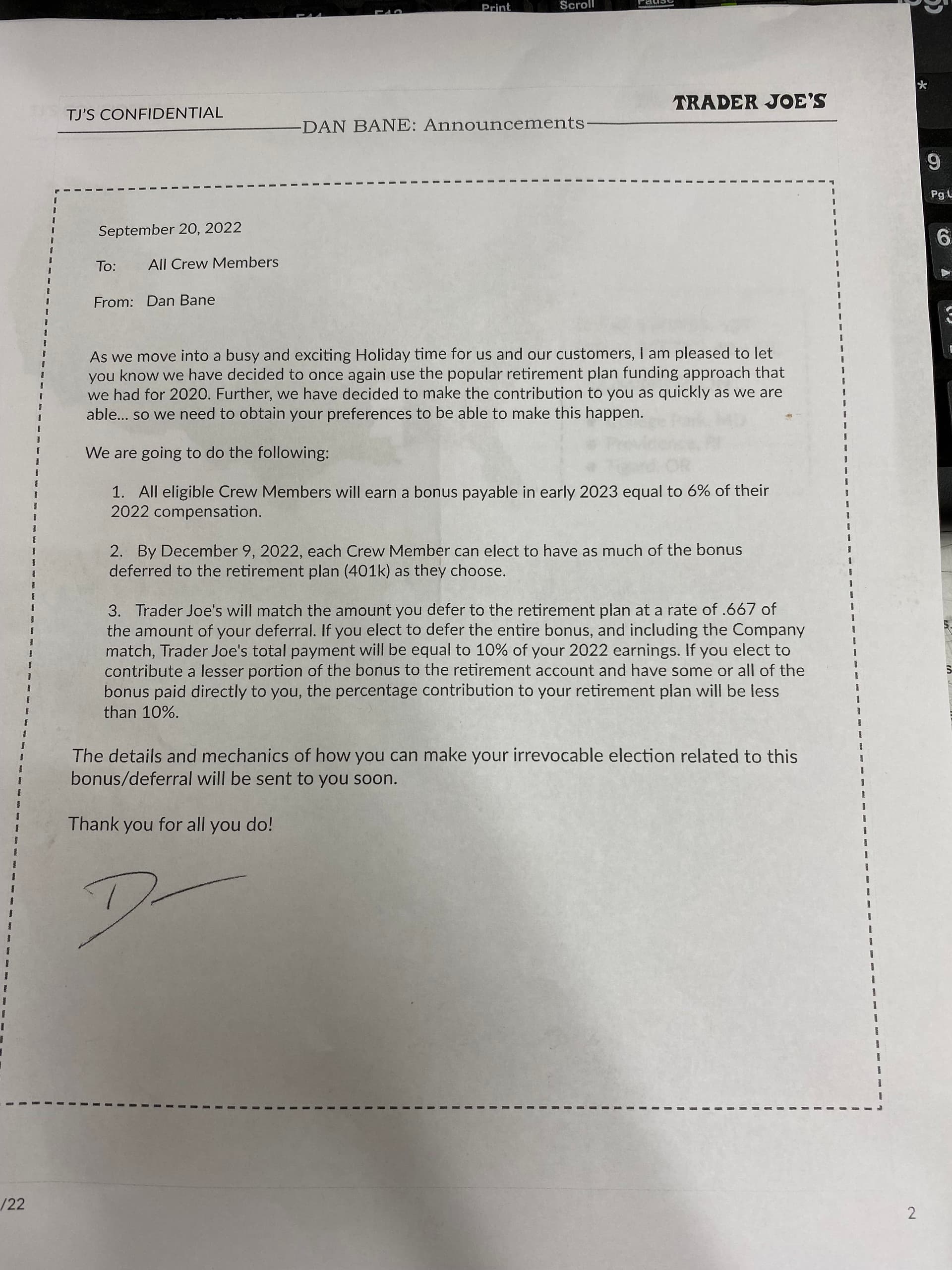 Trader Joe's outlines benefits, pay, and retirement perks for Crew Members