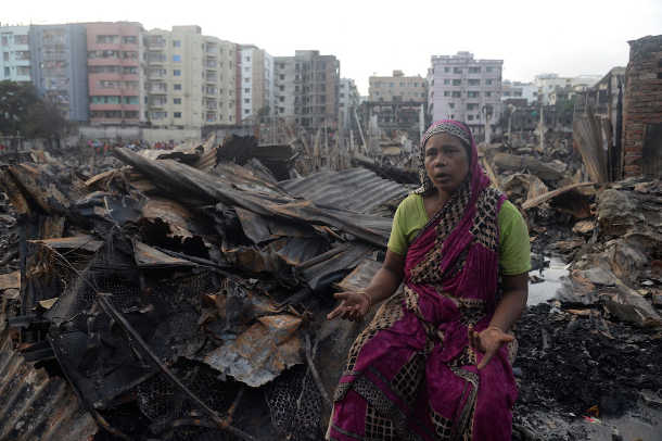 Massive Fire Devastates Dhaka Slum, Thousands Left Homeless