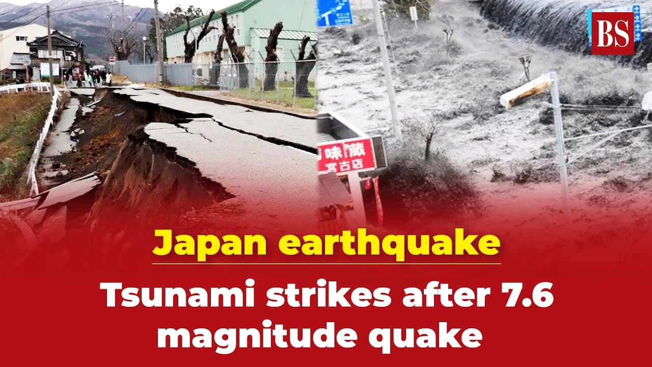 Powerful 7.6 Earthquake Strikes Japan Northeast Coast, Tsunami Alerts