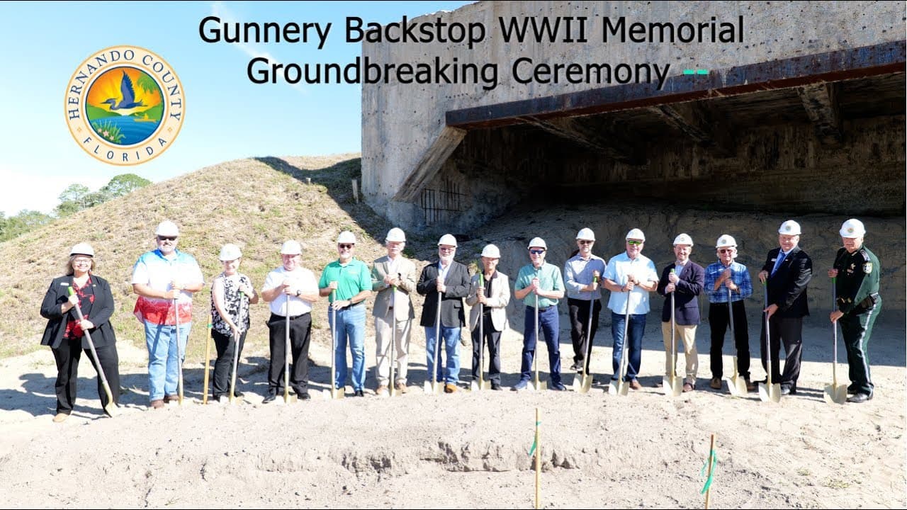 World War II memorial opens at Brooksville Airport Gunnery Backstop