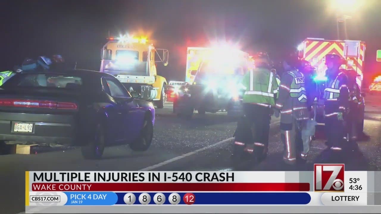 Injury Crash Closes Interstate 540 Near Capital Boulevard, Slows Holiday Traffic