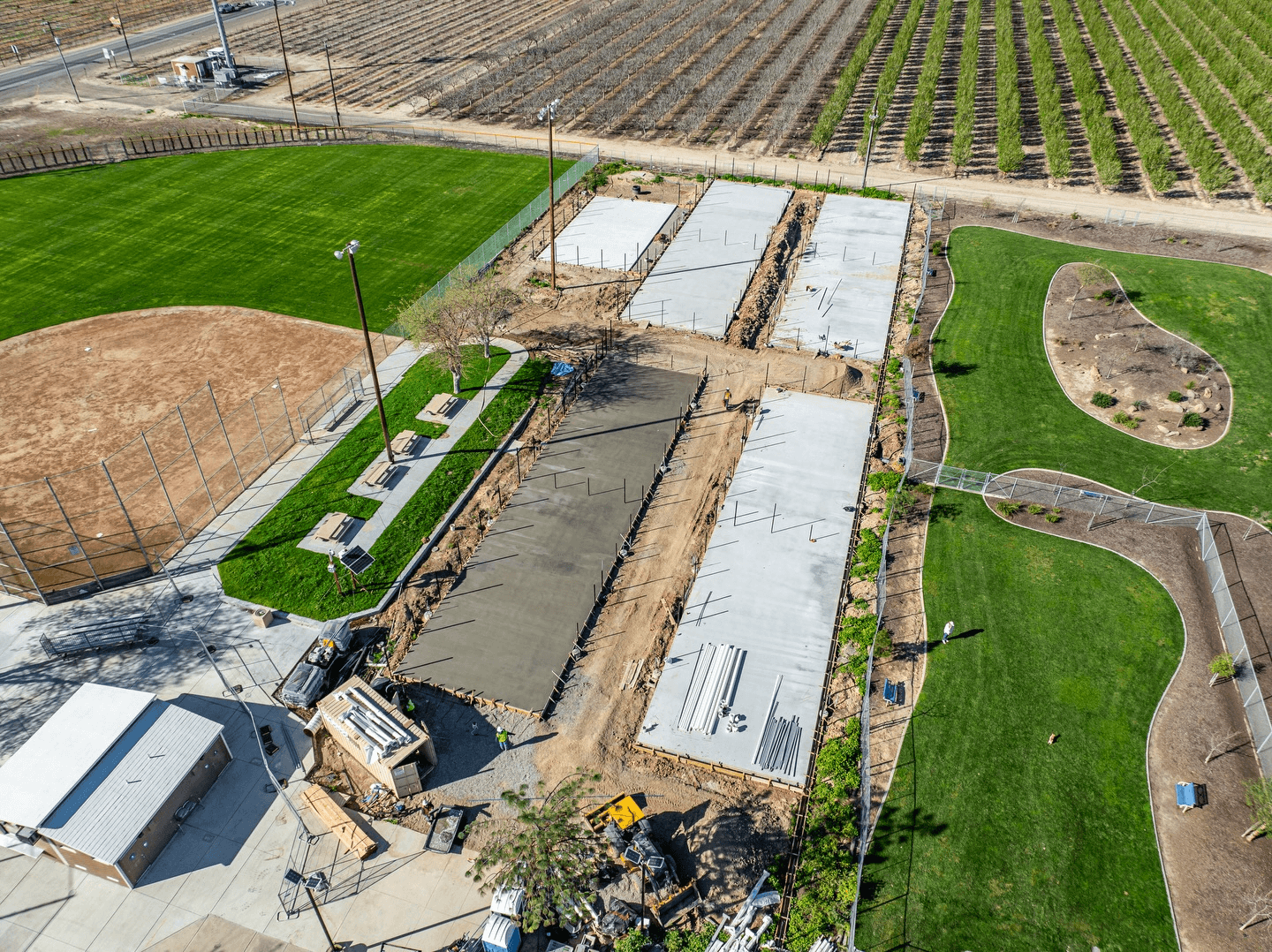 Los Banos Pickleball Courts Reach Key Construction Milestone at Ag Sports Complex
