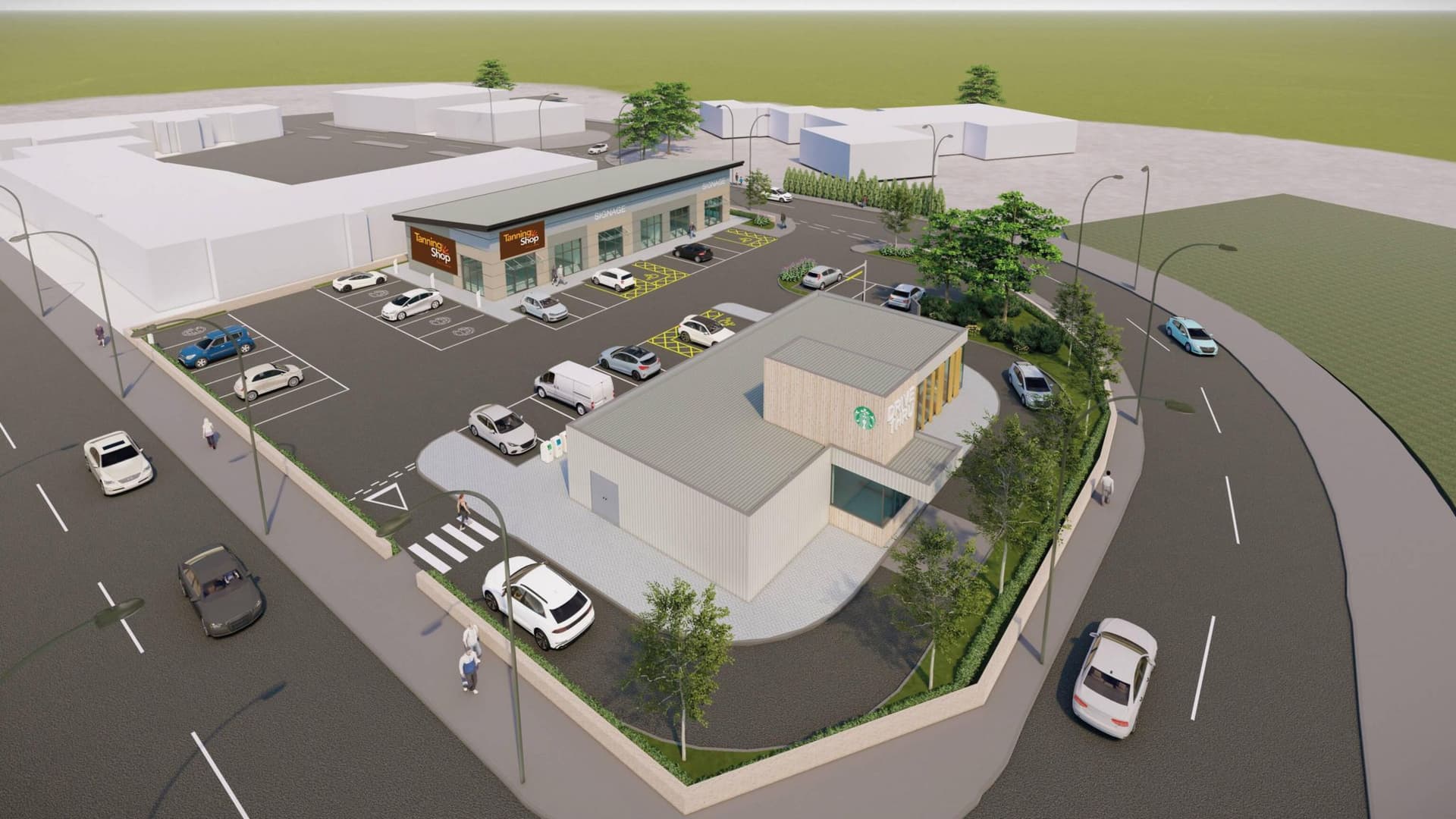 New Shields and Millbrook development includes Starbucks drive-thru, 5,000 square feet available