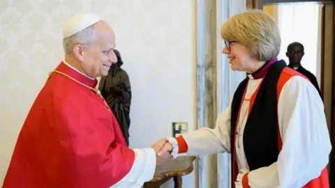 First female Church of England leader meets Pope Leo in Vatican visit