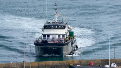 106 on taxi boat rescued off France’s coast amid Channel crossings crackdown