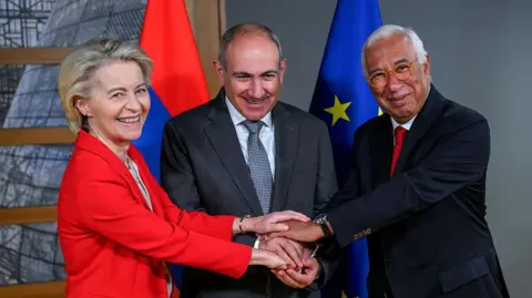 Armenia hosts rare European summits, signaling shift away from Russia