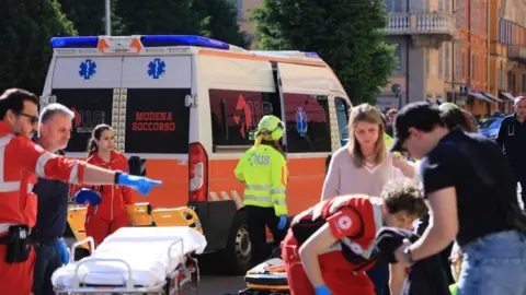 Eight injured in Modena car ramming, police probe motive
