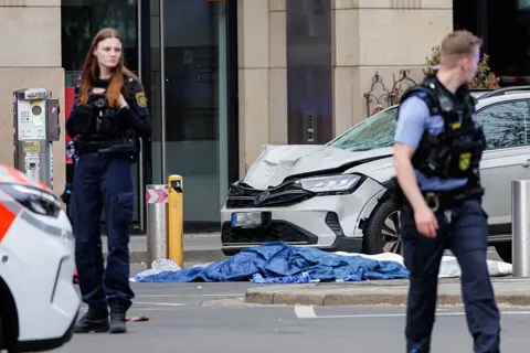 Two killed in Leipzig car-into-crowd attack, driver detained by police