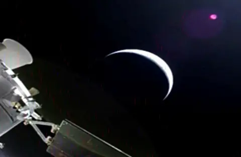 Artemis II leaves Earth's orbit on track for far side of the Moon