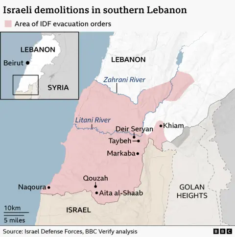 Lebanon sees widespread destruction as Israeli strikes and operations intensify