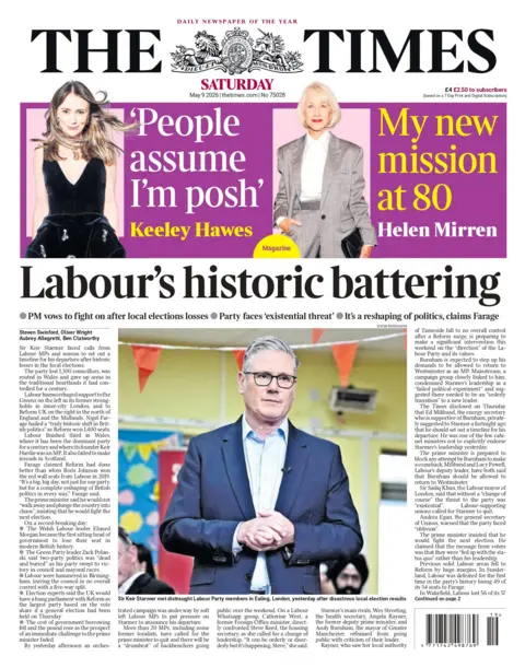 Starmer faces quit calls after Labour losses, Daly and Kay split