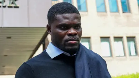 Partey pleads not guilty to seven rape counts, trial delayed