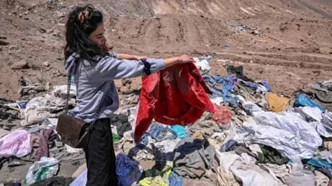 Chile’s Atacama Desert becomes a global graveyard for discarded clothing