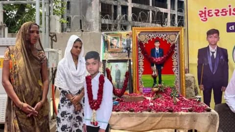 Families mourn Air India crash victims at Ahmedabad anniversary tribute