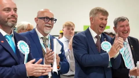 Labour suffers early council losses as Reform surges in English elections
