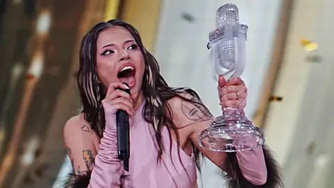 Bulgaria’s Dara wins Eurovision after nearly dropping out twice