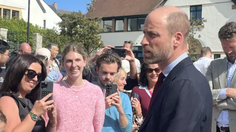 Prince William visits Cornwall’s Nansledan housing and high street plans