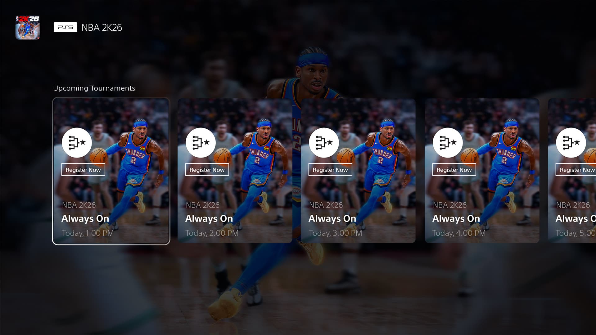 NBA 2K26 Joins PlayStation Tournaments on PS5, Daily 5v5 Cups, Prizes