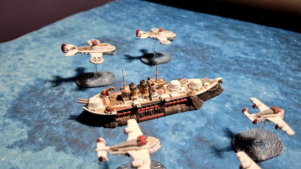 Dice-at-arms Posts Ship WIP Showing Gloriana and Ganges Progress