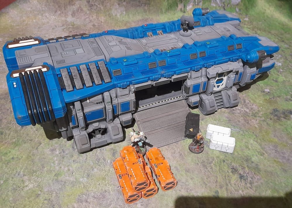Inside the 'Drifter’s Luck' star freighter terrain build