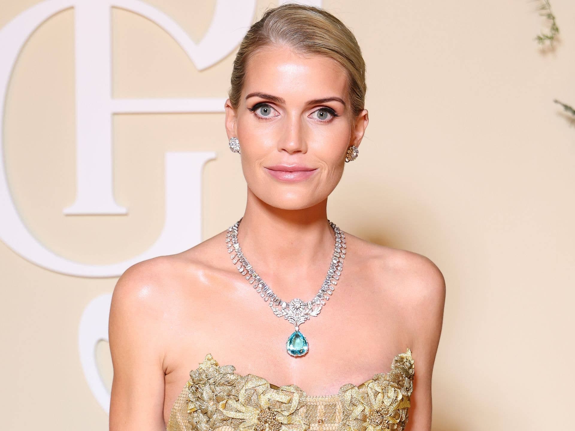Lady Kitty Spencer rewears her wedding necklace at Leonie Hanne’s wedding