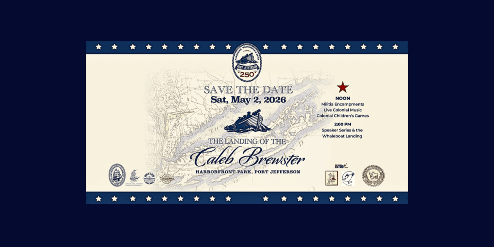 Port Jefferson launches 250th anniversary with Revolutionary War whaleboat ceremony