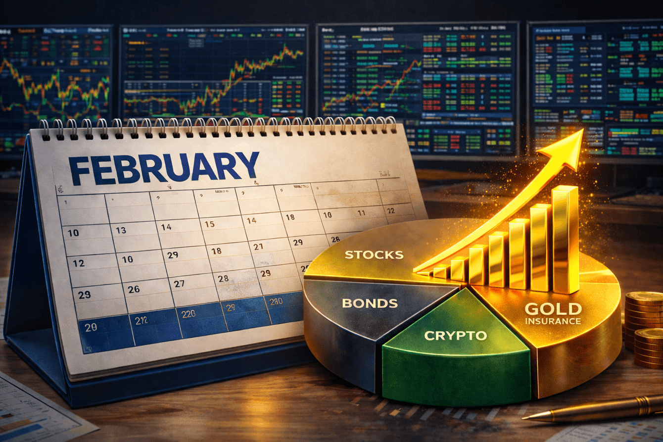 Gold Rebounds in February, Pushes Back Above $5,200 to a Record