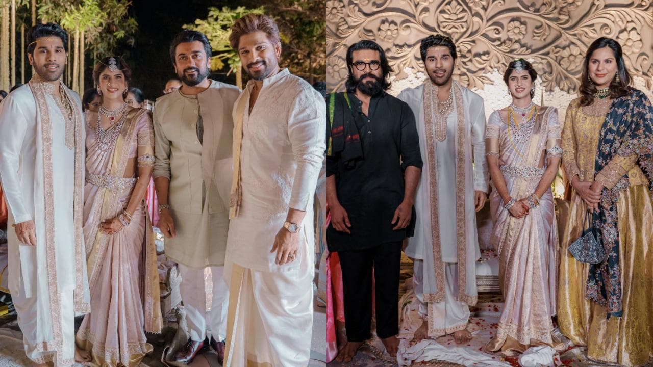 Allu Sirish Marries Nayanika in Hyderabad, Bride Stuns in Kanjivaram, Heirloom Jewels