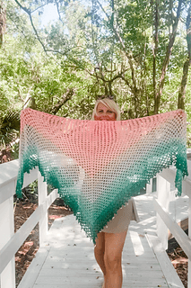 Kristin Omdahl shares beginner-friendly Tidal Treasures crochet shawl