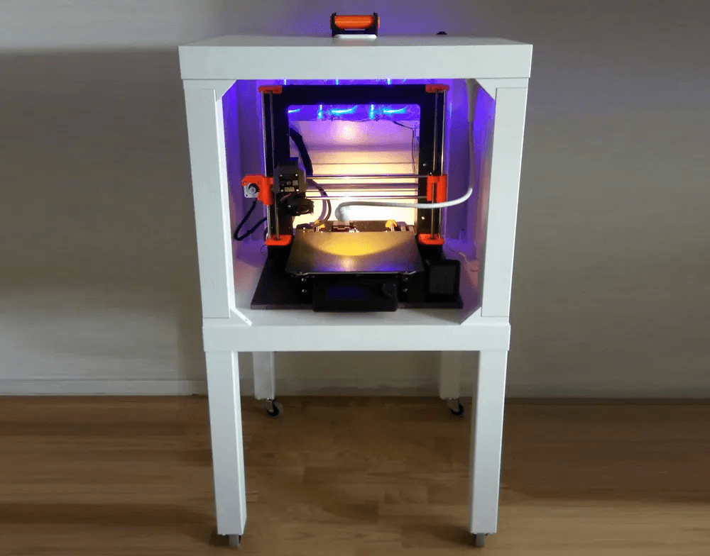 IKEA Lack enclosure turns a $60 setup into stable 3D prints