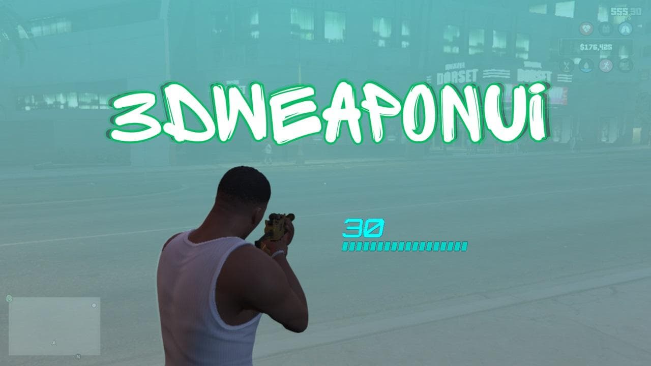 GTA V mod adds sleek 3D ammo HUD for clearer combat feedback