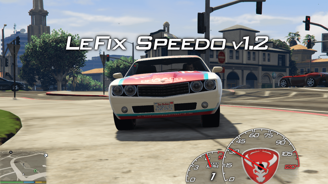LeFix Speedometer updated for GTA V Legacy and Enhanced compatibility
