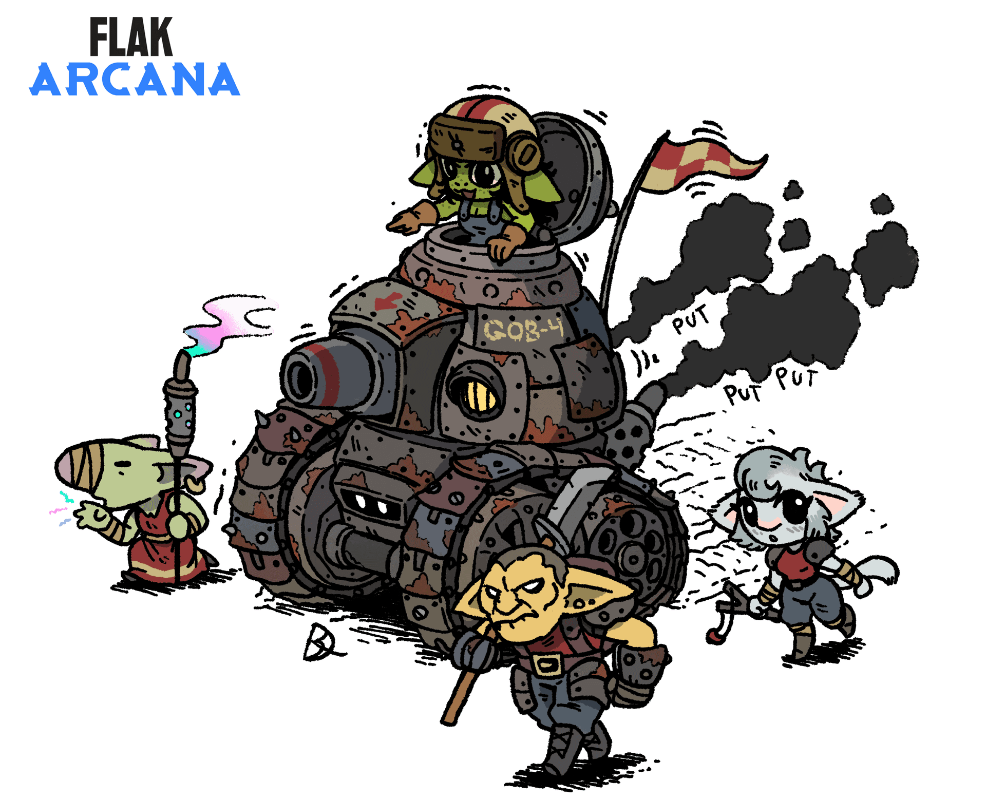 Flak Arcana's first official miniature, Jane Arcana, is free to download