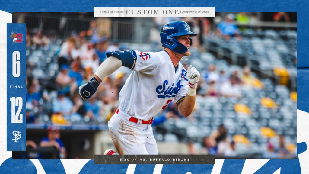 Saints erupt for seven first-inning runs, cruise past Bisons 12-6