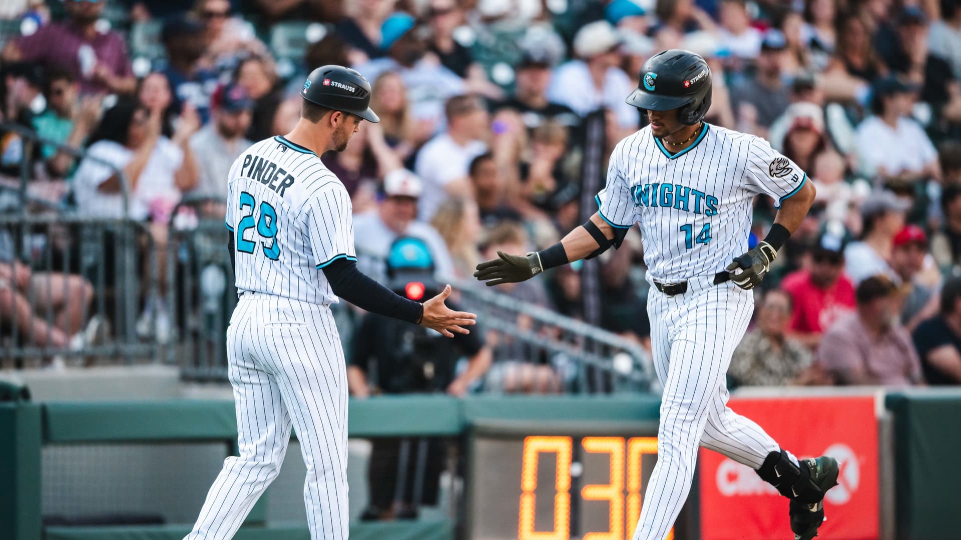 Charlotte completes six-game sweep of Durham with late power surge