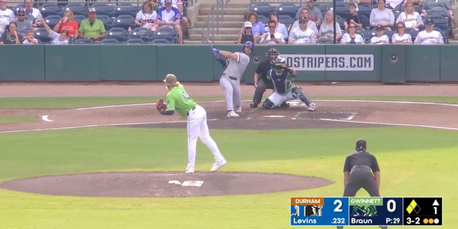 Bulls rally from 6-1 down, beat Stripers on Levins homer