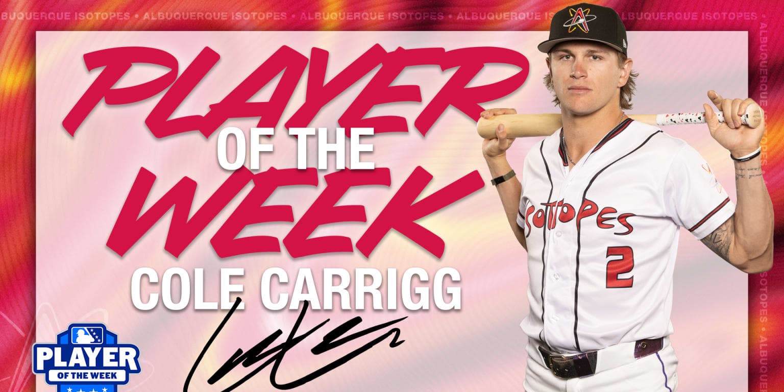 Cole Carrigg earns PCL Player of the Week after blistering series against El Paso