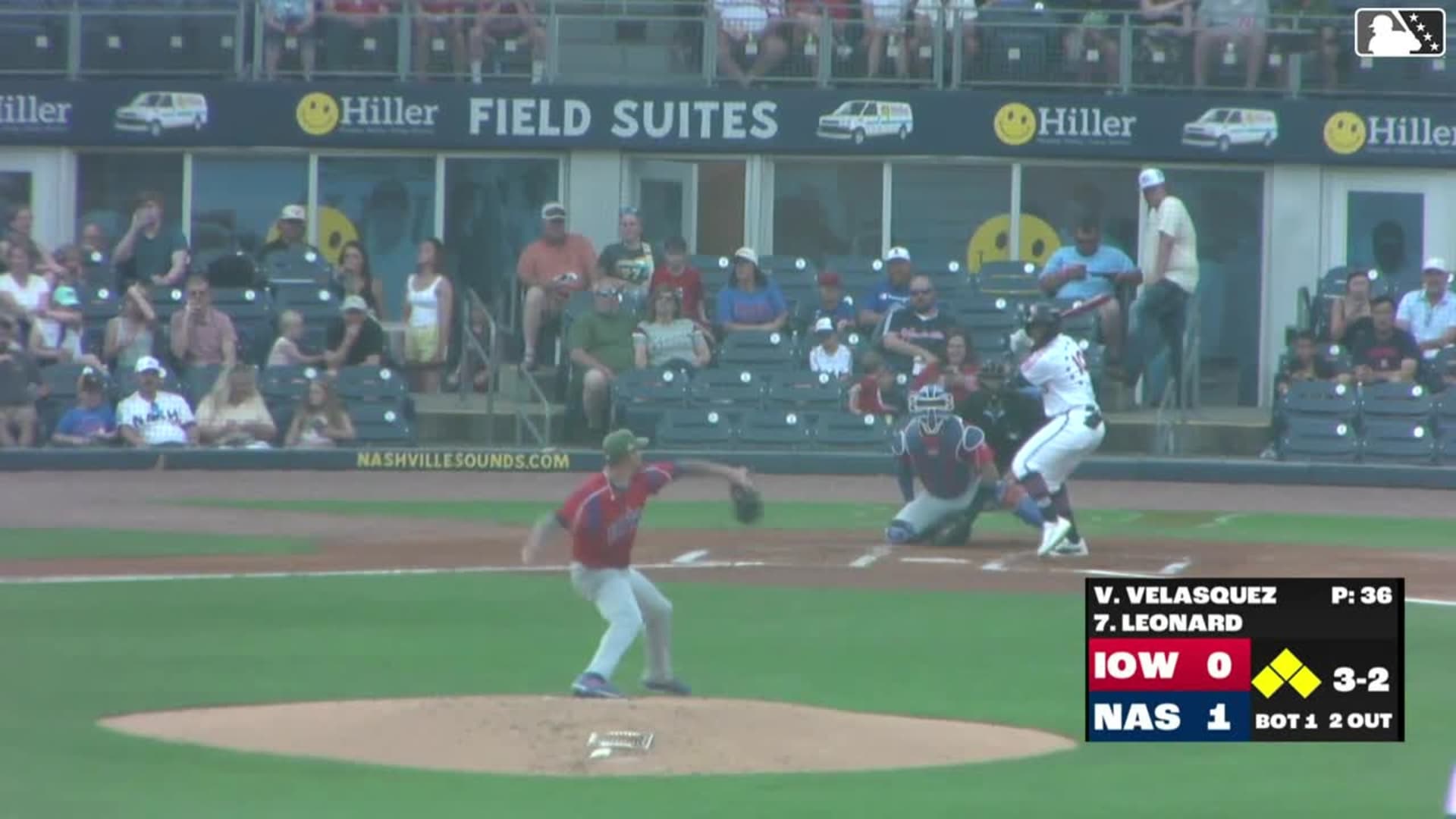 Nashville routs Iowa 12-1 behind first-inning power surge