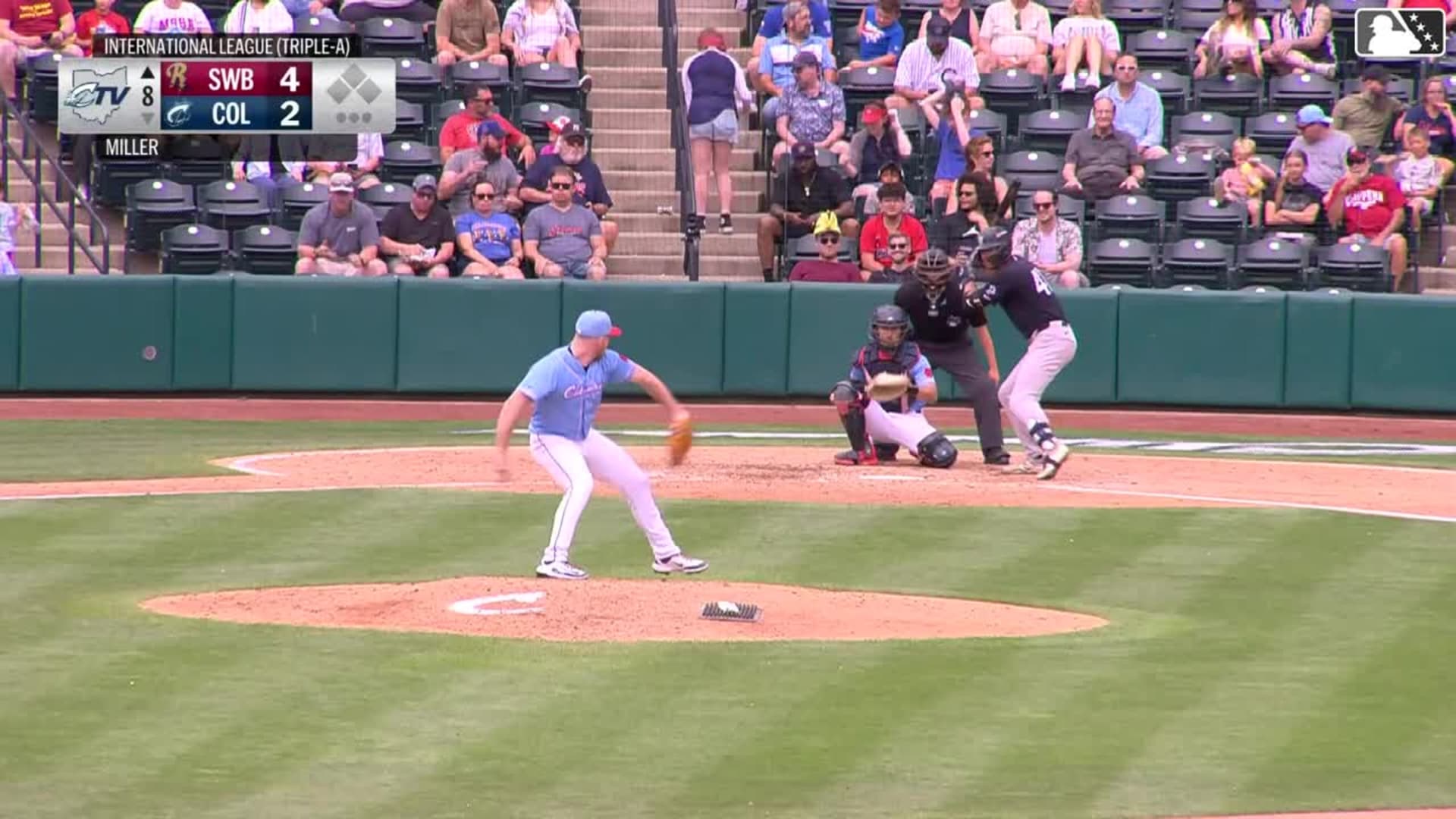 Garrett Martin powers RailRiders past Indians in second-half opener