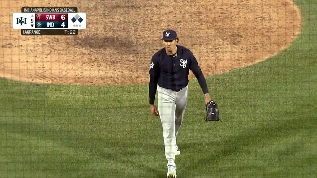 Carlos Lagrange hits 101.5 mph, earns first pro save for RailRiders