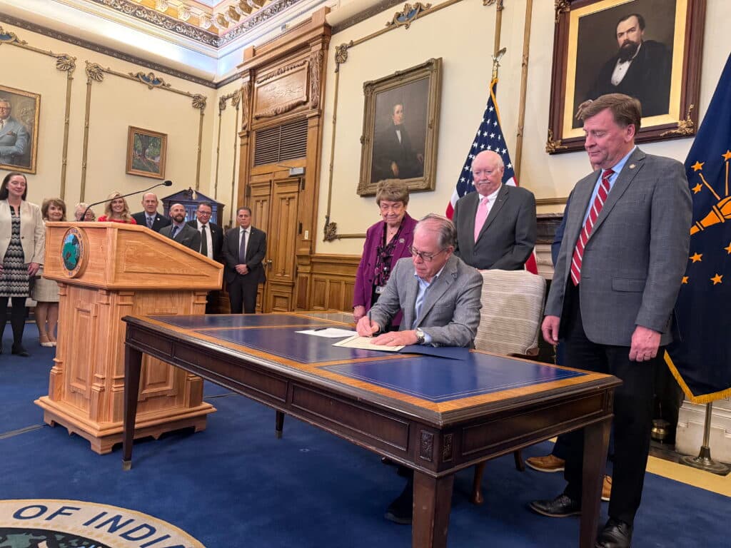 Braun signs Medicaid long-term-care bill at Timbers of Jasper