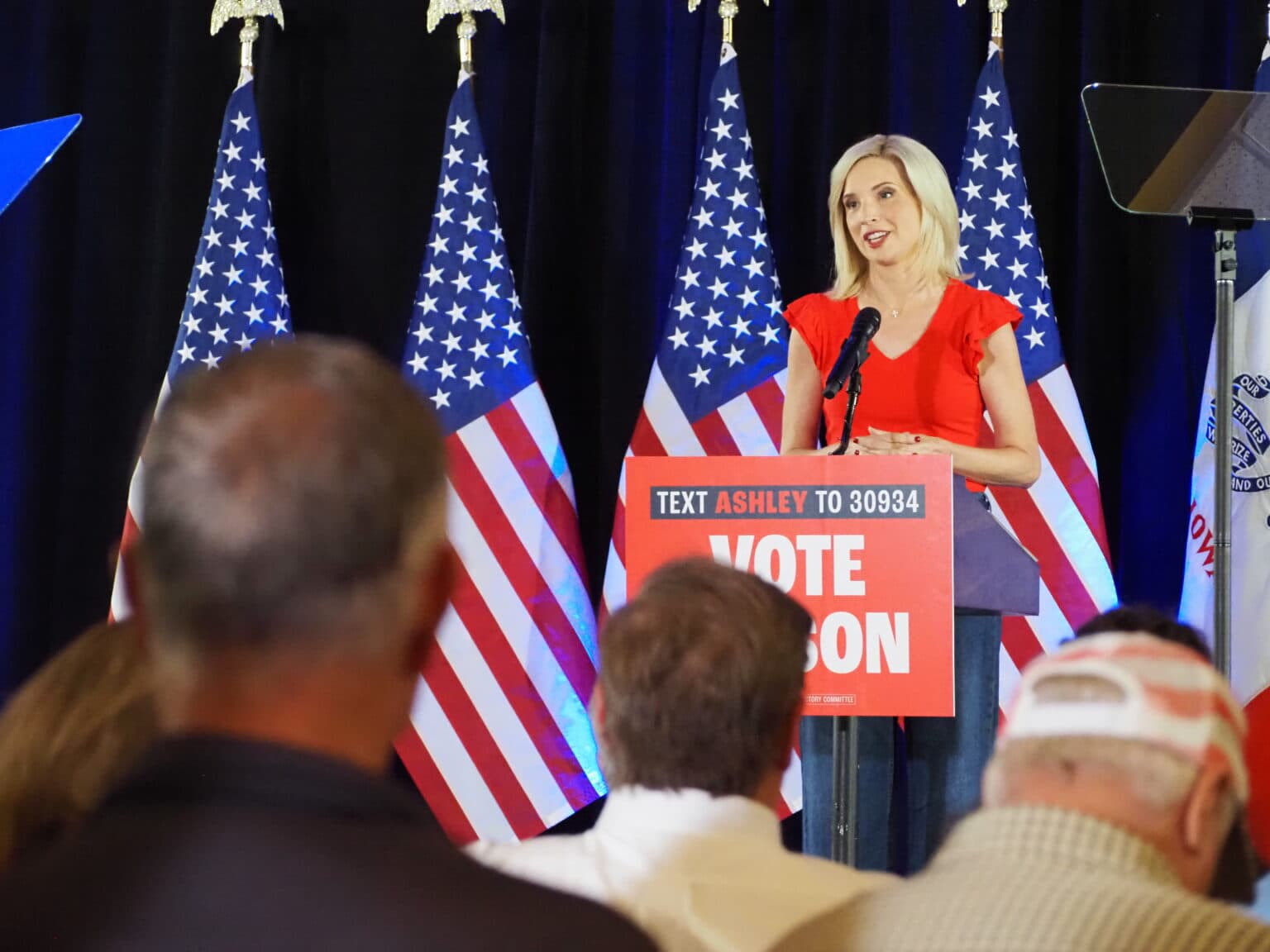 Trump-backed Hinson wins Iowa GOP Senate nomination for open seat