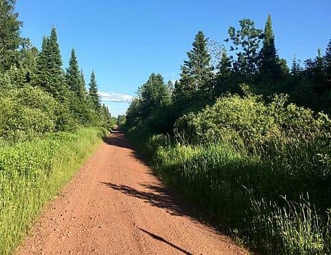 Short trail leads to historic Michigan-Wisconsin border marker near Brule Lake