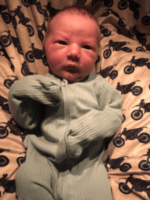 Maverick Ryan Born Feb. 6 to Alexia and Christian in Stutsman County