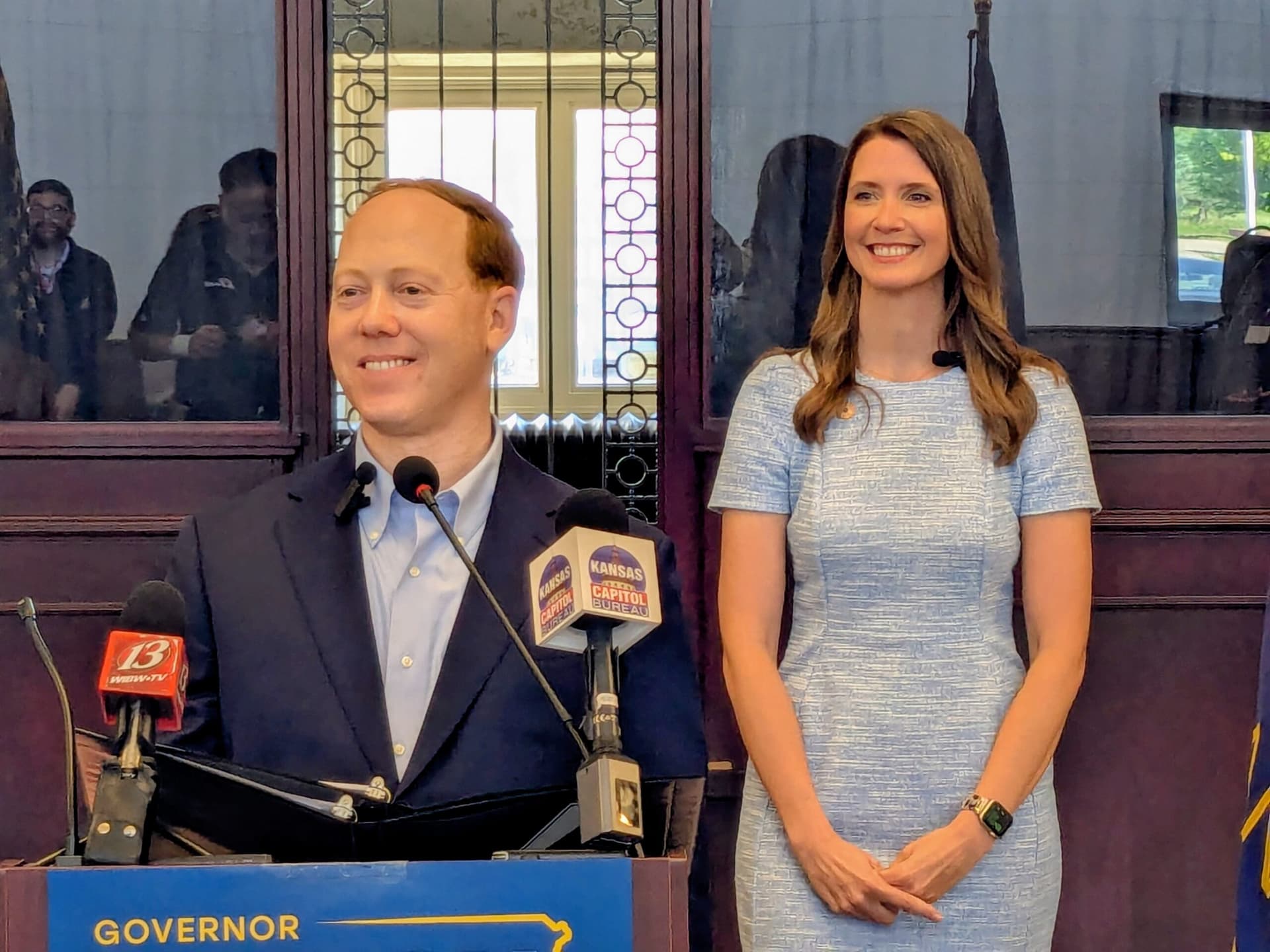 Kansas gubernatorial candidate Ethan Corson meets Atchison County Democrats