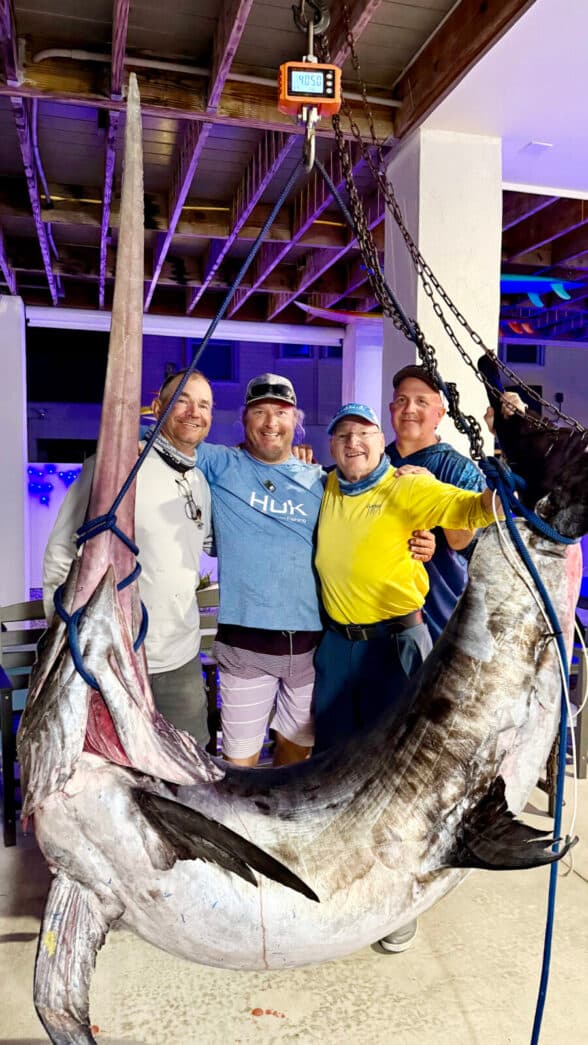 Monroe captain lands 405-pound swordfish in one-hour battle