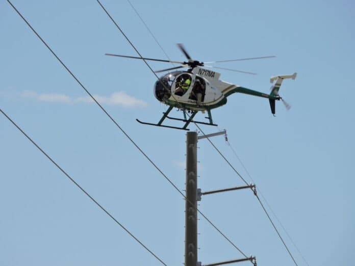 Florida Keys Electric uses helicopter to inspect transmission lines, about two weeks