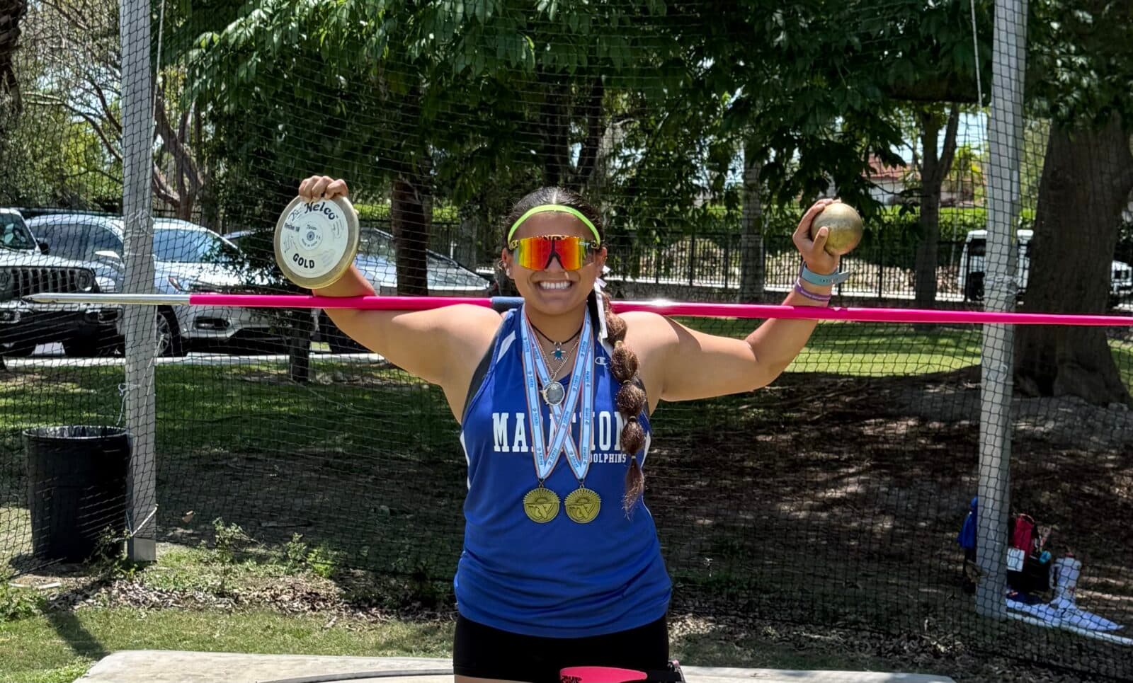 Marathon senior Justice Lee Isom becomes Monroe County's most decorated track athlete